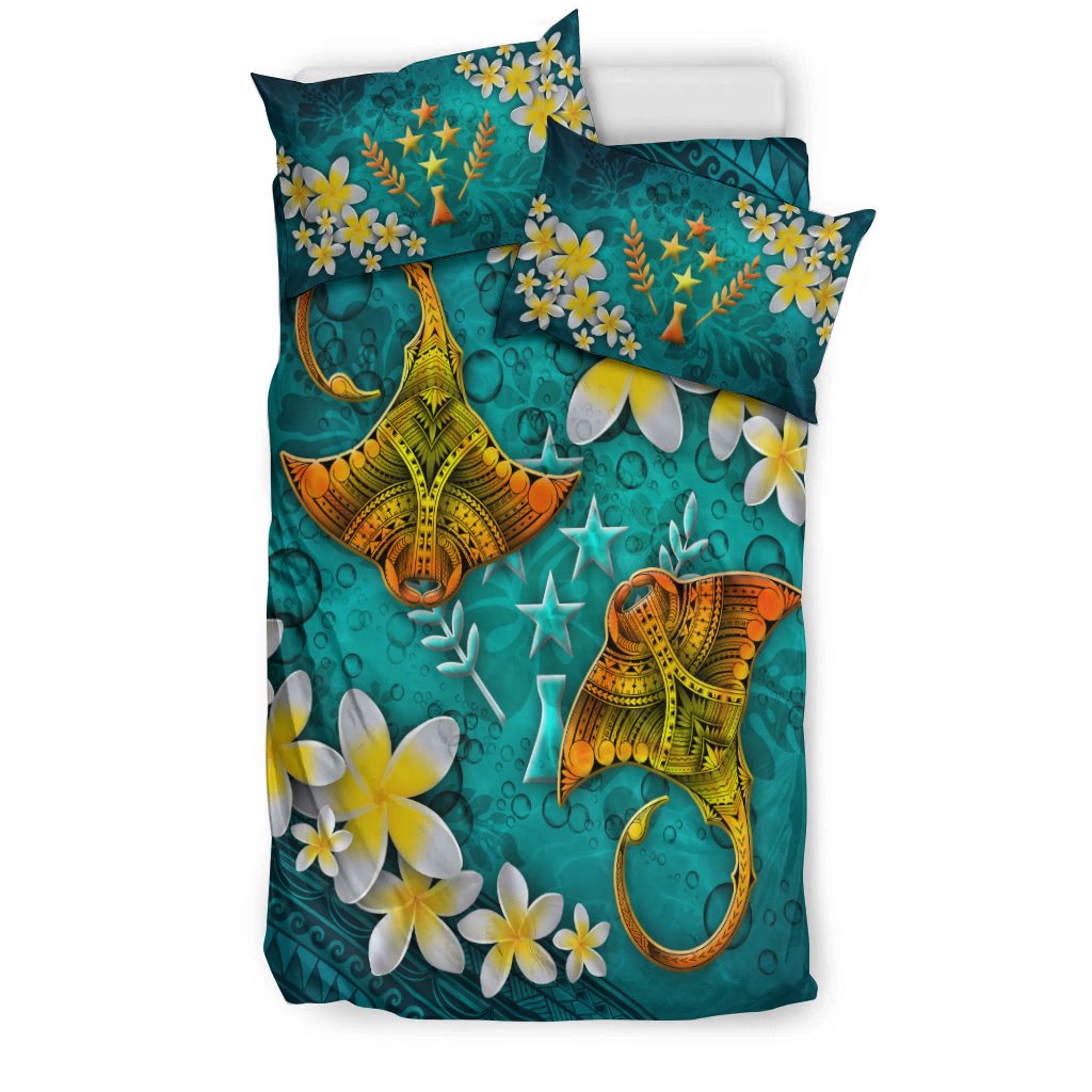 Kosrae Micronesia Bedding Set - Manta Ray Ocean - Polynesian Pride