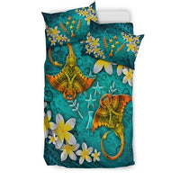 Kosrae Micronesia Bedding Set - Manta Ray Ocean - Polynesian Pride