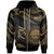 Federated States of Micronesia Polynesian Zip Hoodie Polynesian Tattoo Gold Version Unisex Gold - Polynesian Pride