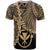 Hawaii Polynesian Custom T Shirt Tribal Wave Tattoo Gold - Polynesian Pride