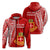 Kolisi Tonga Atele Zip up Hoodie Tongan Tribal LT12 Unisex Red - Polynesian Pride