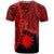 Nauru Polynesian T Shirt Tribal Wave Tattoo Red - Polynesian Pride