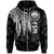 Federated States of Micronesia Zip up Hoodie Polynesian Wings (White) Unisex White - Polynesian Pride