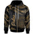 Palau Polynesian Zip Hoodie Polynesian Tattoo Gold Version Unisex Gold - Polynesian Pride