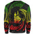 New Caledonia Polynesian Custom Personalised Sweater - Reggae Tribal Wave - Polynesian Pride