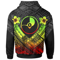 Yap Custom Polynesian Hoodie Yap Reggae Seal Camisole Hibiscus Style - Polynesian Pride