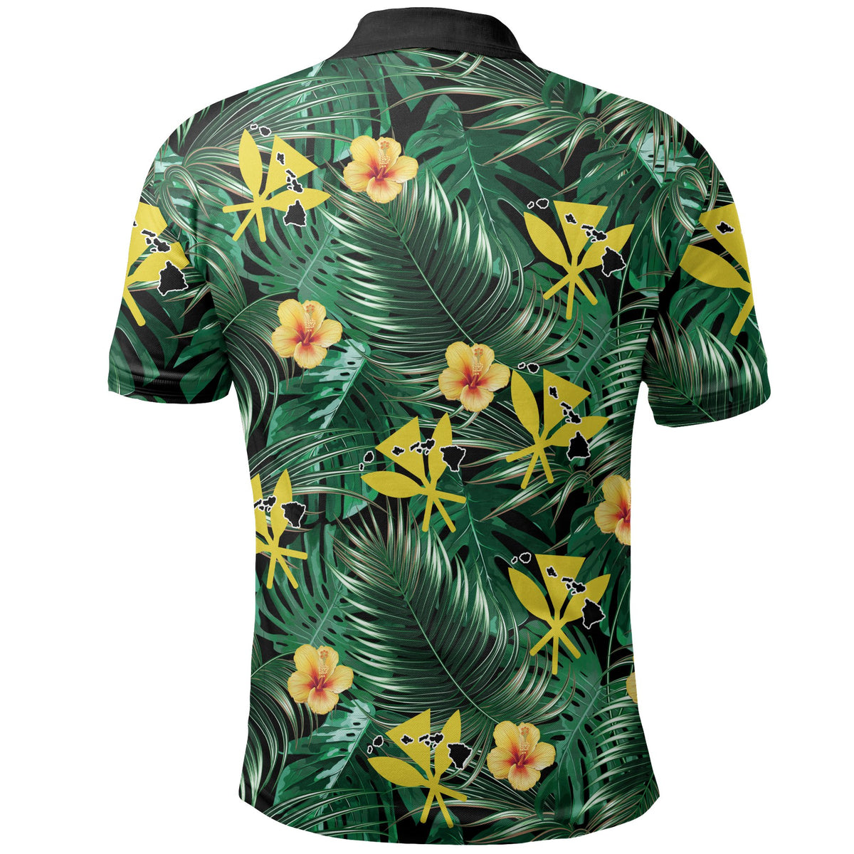 Hawaii Map Kanaka Tropical Summer Style Polo Shirt - Polynesian Pride