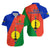 (Custom Personalised) New Caledonia Hawaiian Shirt - Flag Style - LT12 Unisex Red - Polynesian Pride