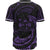 Fiji Polynesian Baseball Shirt - Purple Tribal Wave - Polynesian Pride