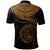 Polynesian Hawaii Custom Polo Shirt Maui Polynesian Waves (Golden) - Polynesian Pride