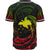 Papua New Guinea Polynesian Baseball Shirt - Reggae Tribal Wave - Polynesian Pride