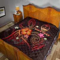 Guam Polynesian Personalised Premium Quilt - Legend of Guam (Red) - Polynesian Pride