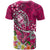 Guam T Shirt Turtle Plumeria (Pink) - Polynesian Pride