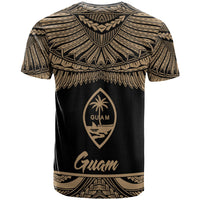 Guam Polynesian Custom T Shirt Guam Pride Gold Version - Polynesian Pride
