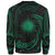 Marshall Islands Polynesian Custom Personalised Sweater - Green Tribal Wave - Polynesian Pride