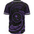 Chuuk Polynesian Custom Personalised Baseball Shirt - Purple Tribal Wave - Polynesian Pride