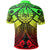 Tahiti Polo Shirt Reggae Seal with Polynesian Tattoo - Polynesian Pride