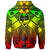 Guam Polynesian Hoodie Guam Reggae Seal with Polynesian Tattoo - Polynesian Pride