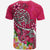 Polynesian T shirt Turtle Plumeria Pink Color - Polynesian Pride