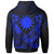 Nauru Polynesian Zip up Hoodie Nauru Blue Seal Camisole Hibiscus Style - Polynesian Pride