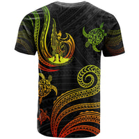 Vanuatu T Shirt Polynesian Turtle With Pattern Reggae - Polynesian Pride