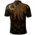 Pohnpei Custom Polo Shirt Polynesian Wings (Golden) - Polynesian Pride