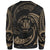 Niue Polynesian Sweater - Gold Tribal Wave - Polynesian Pride