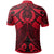 Pohnpei Polo Shirt Red Seal with Polynesian Tattoo - Polynesian Pride