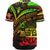 Fiji Baseball Shirt - Reggae Color Cross Style - Polynesian Pride