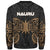 Nauru Polynesian Custom Personalised Sweater - Spirit Style Gold - Polynesian Pride