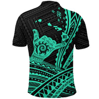 Hawaii Shaka Polynesian Tribal Turquoise Polo Shirt LT12 - Polynesian Pride