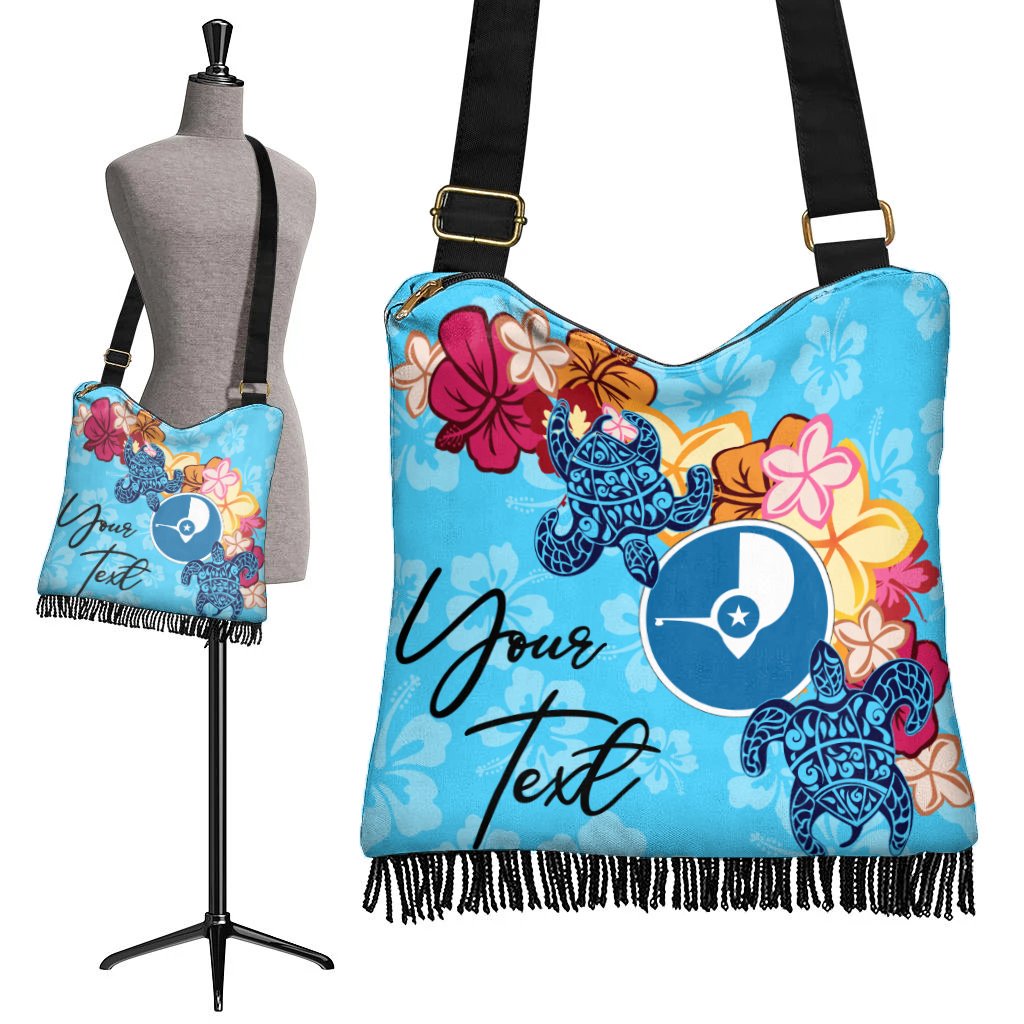 Yap Custom Personalised Boho Handbag - Tropical Style One Style One Size Blue - Polynesian Pride