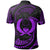 Pohnpei Micronesia Custom Polo Shirt Purple Tribal Wave - Polynesian Pride