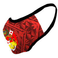 Tonga Plain Royal Red Tribal Mask - Polynesian Pride