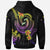 Federated States of Micronesia Custom Zip up Hoodie Plumeria Flowers with Polynesian Patterns - Polynesian Pride