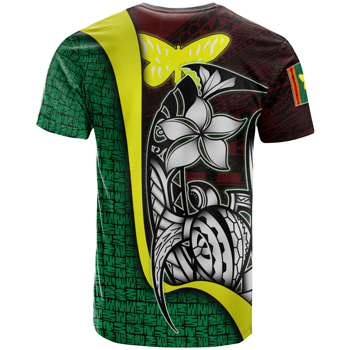 Papua New Guinea Oro Province T Shirt Turtle with Hook - Polynesian Pride