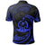 Vanuatu Polynesian Polo Shirt Blue Tribal Wave - Polynesian Pride