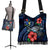 Cook Islands Polynesian Boho Handbag - Blue Turtle Hibiscus - Polynesian Pride