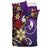 Yap Bedding Set - Tribal Flower With Special Turtles Purple Color - Polynesian Pride