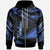 Tokelau Polynesian Zip Hoodie Polynesian Tattoo Blue Version Unisex Blue - Polynesian Pride