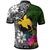 Papua New Guinea Polo Shirt Turtle Plumeria Banana Leaf - Polynesian Pride