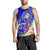 Fiji Men's Tank Top - Turtle Plumeria (Blue) - Polynesian Pride