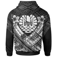 Tahiti Polynesian Hoodie Tahiti White Seal Camisole Hibiscus Style - Polynesian Pride