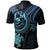 Tonga Custom Polo Shirt Blue Turtle - Polynesian Pride