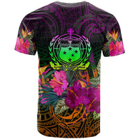 Samoa T Shirt Summer Hibiscus - Polynesian Pride