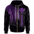 Polynesian Hawaii Kanaka Maoli Zip up Hoodie Polynesian Wings (Purple) Unisex Purple - Polynesian Pride