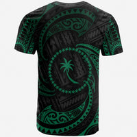 Chuuk Micronesia T Shirt Green Tribal Wave - Polynesian Pride