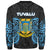 Tuvalu Polynesian Custom Personalised Sweater - Spirit Style Blue - Polynesian Pride