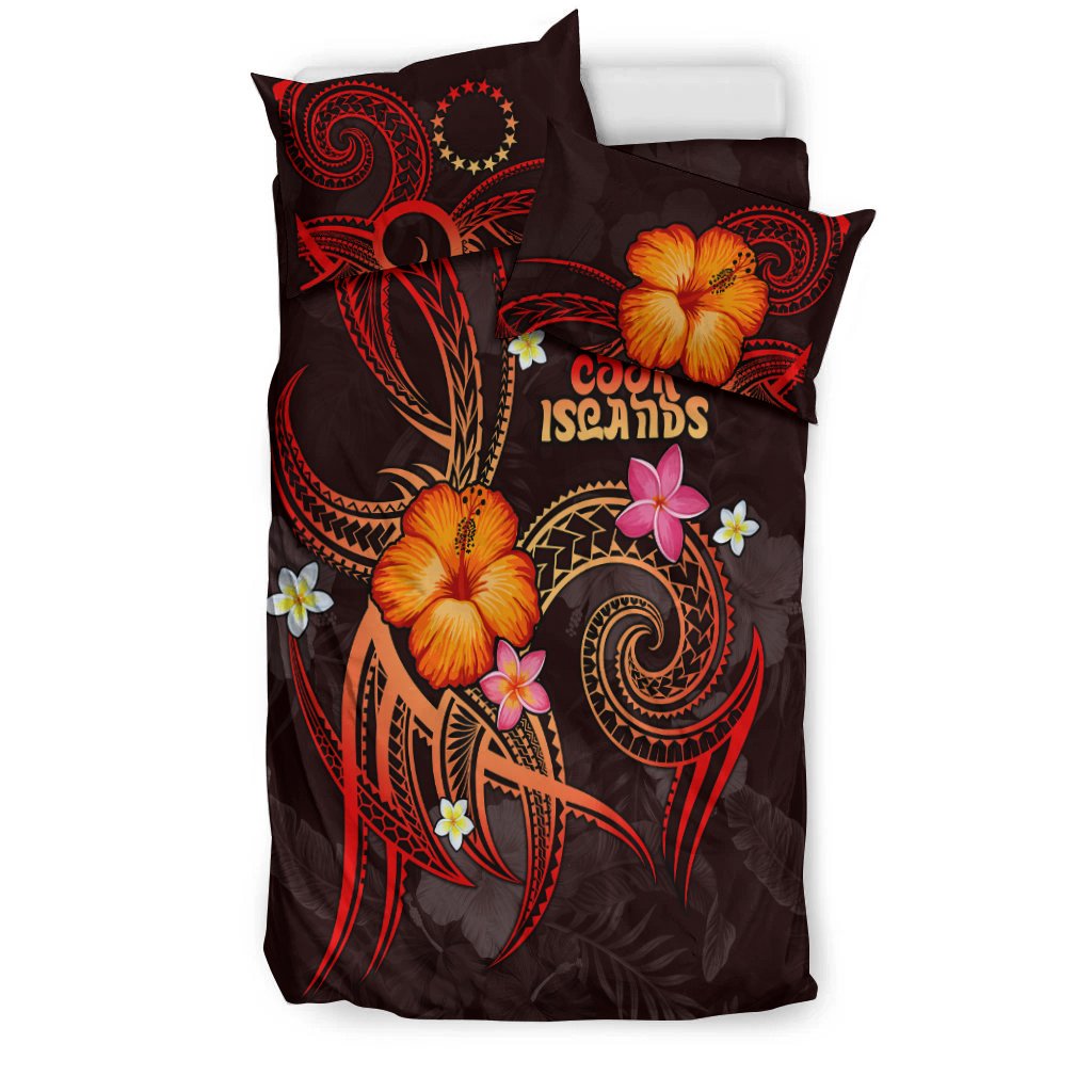 Cook Islands Polynesian Bedding Set - Legend of Cook Islands (Red) - Polynesian Pride