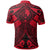 YAP Polo Shirt Red Seal with Polynesian Tattoo - Polynesian Pride